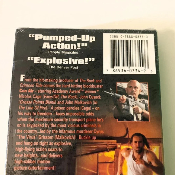 1997 Con Air VHS Nicolas Cage John Cusack Sealed Movie - Picture 13 of 15